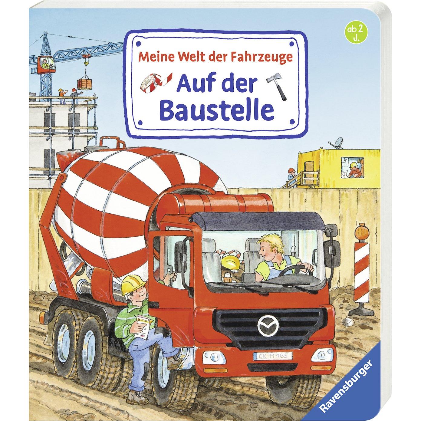 Thumbnail - Ravensburger, Babybücher, Meine Welt der Fahrzeuge: Auf der Baustelle (Deutsch)