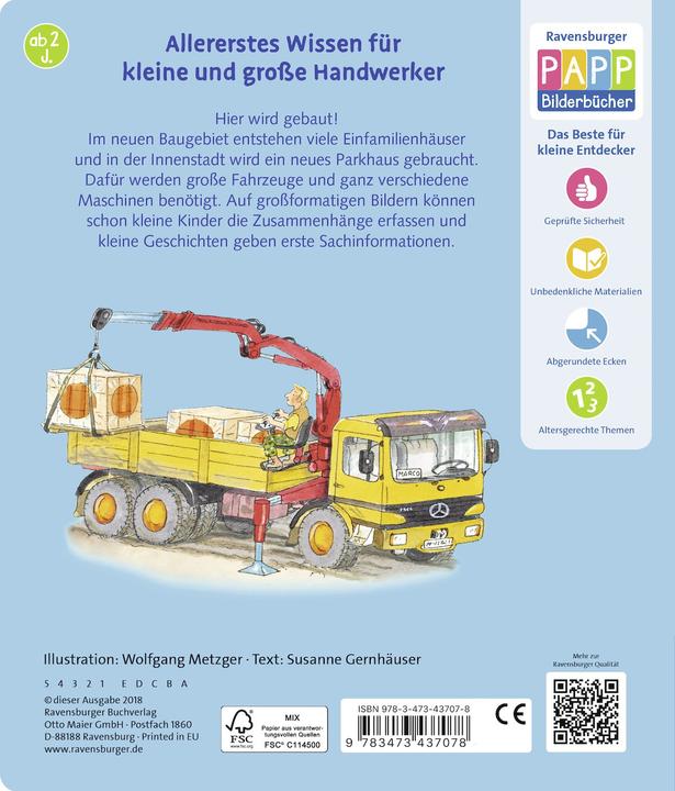 Produktbild Ravensburger Meine Welt der Fahrzeuge: Auf der Baustelle (Deutsch)