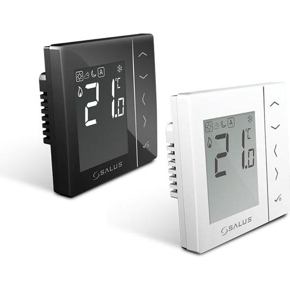 Salus mit Kabel, digitaler Temperaturregler - täglich, 230V (VS35W), Thermostat, Weiss