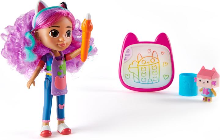 Actual product image Spin Master Gabby’s Dollhouse, Rainbow Gabby Deluxe Craft Dolls and Accessories with Water Pad and Water Brush P