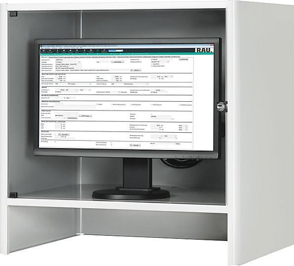 Produktbild RAU Monitorgehäuse mit integriertem Aktivlüfter (Metall)