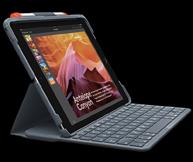 Actual product image Logitech slim folio (Germany, Apple iPad 2019 (7th gen), Apple iPad 2020 (8th gen), Apple iPad 2021 (9th Gen))