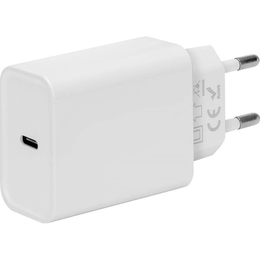NoName OBAL:ME Cestovní Nabíječka USB-C White (20 W), USB Ladegerät, Weiss