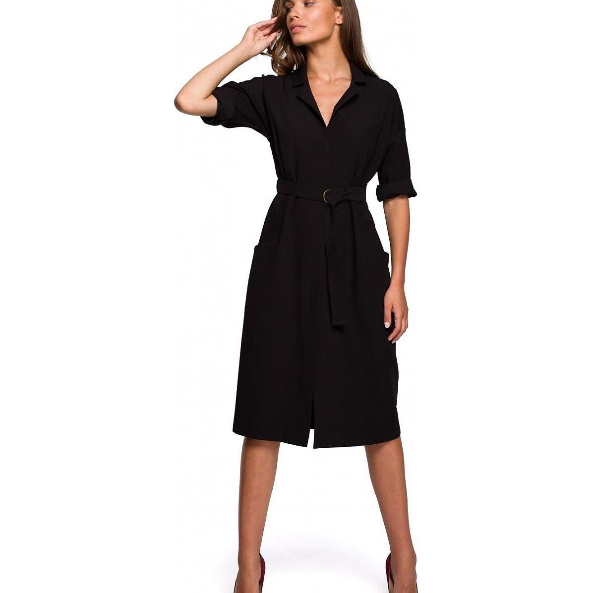 Stylove, Kleider, Alltagskleid, Schwarz, (XL)