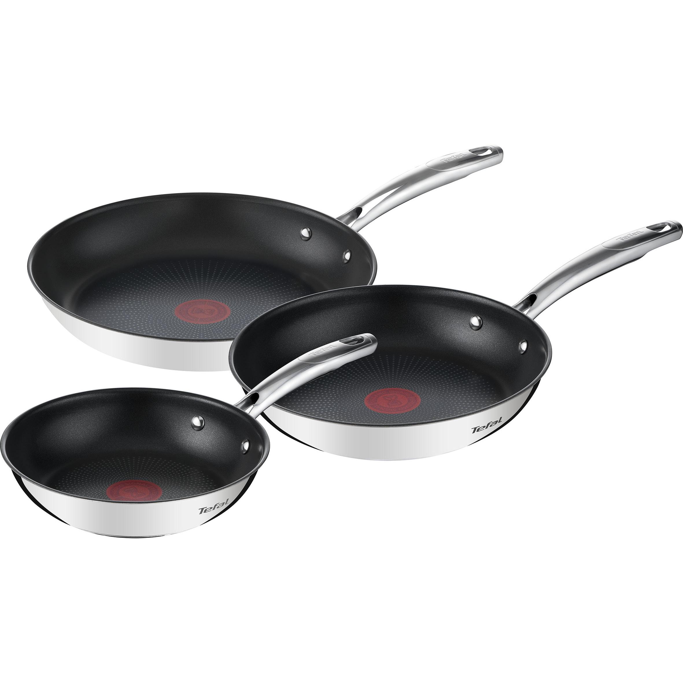Tefal Duetto Plus, Pfanne + Kochtopf, Schwarz, Silber