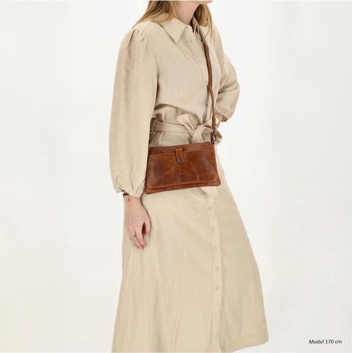 Produktbild Hide & Stitches Next Navajo Crossbody Schoudertas - Trendy Schouderband - Bruin - 100%