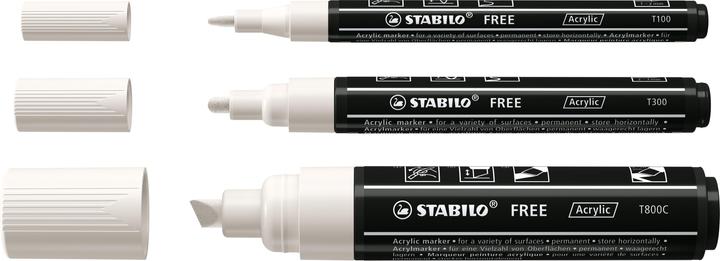 Image du produit STABILO Marqueurs acryliques FREE Acrylic étui carton 3 pièces (3x)