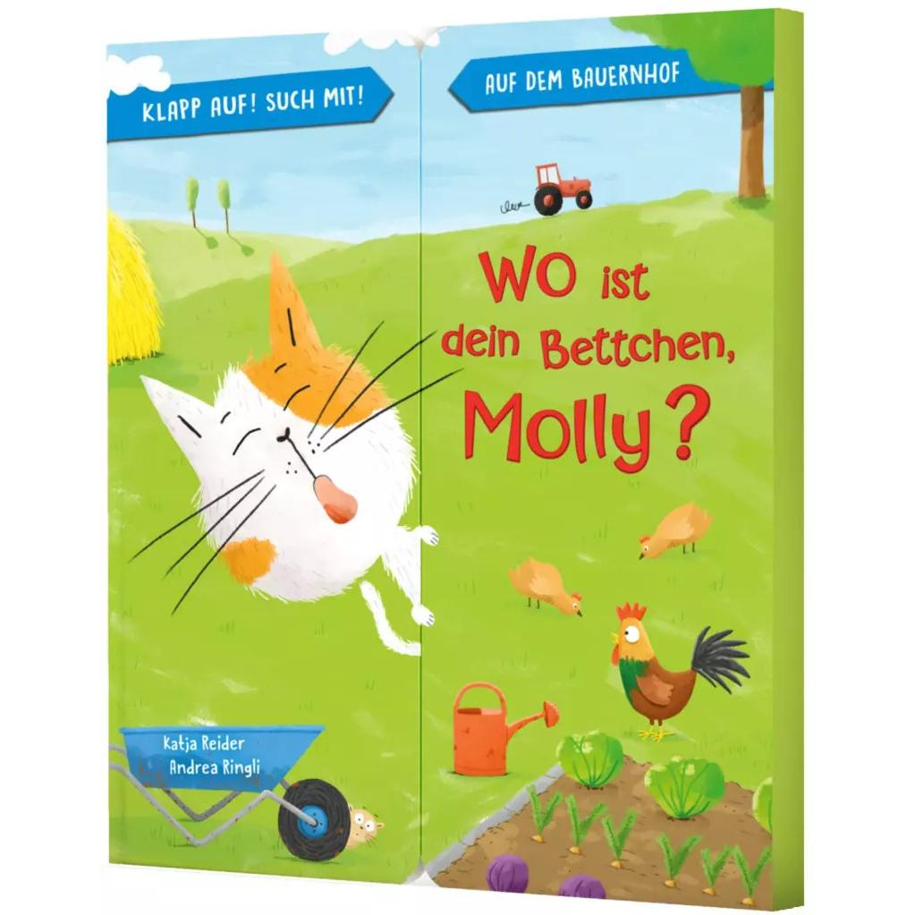 Klapp auf! Such mit!: Wo ist dein Bettchen, Molly?, Kinderbücher von Andrea Ringli, Katja Reider