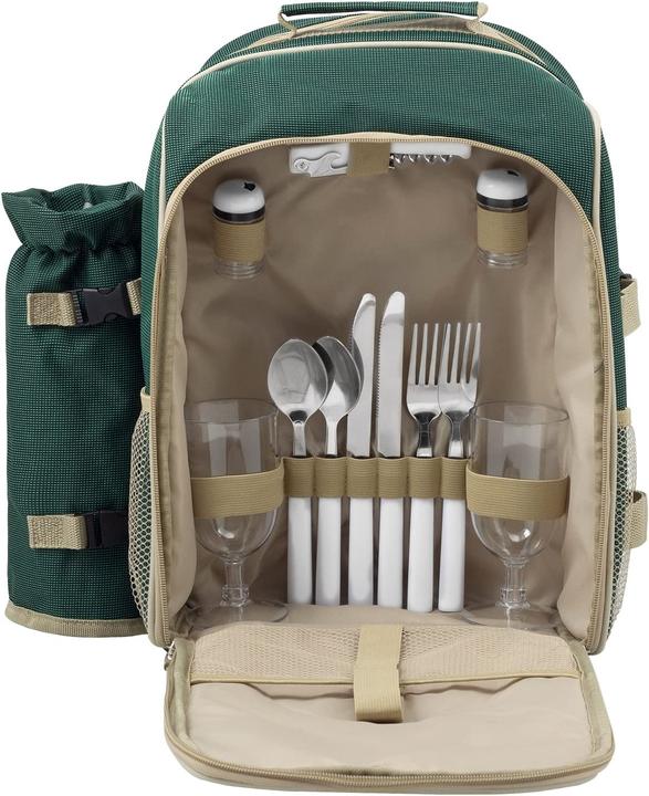 Actual product image Anndora Picnic Backpack, Green Set