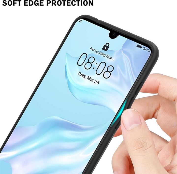 Productafbeelding Cadorabo TPU gestreepte glasplaat (Huawei P30)