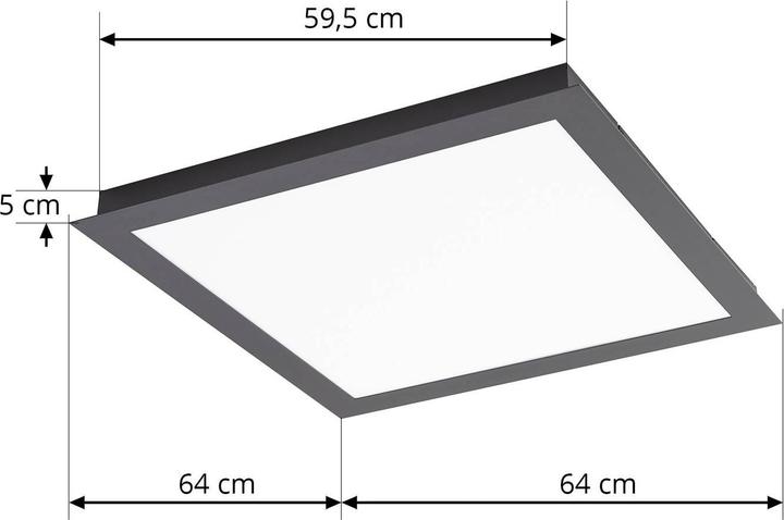 Image du produit Lucande Plafonnier LED Leicy RGBW Tuya 64cm (3200 lm)