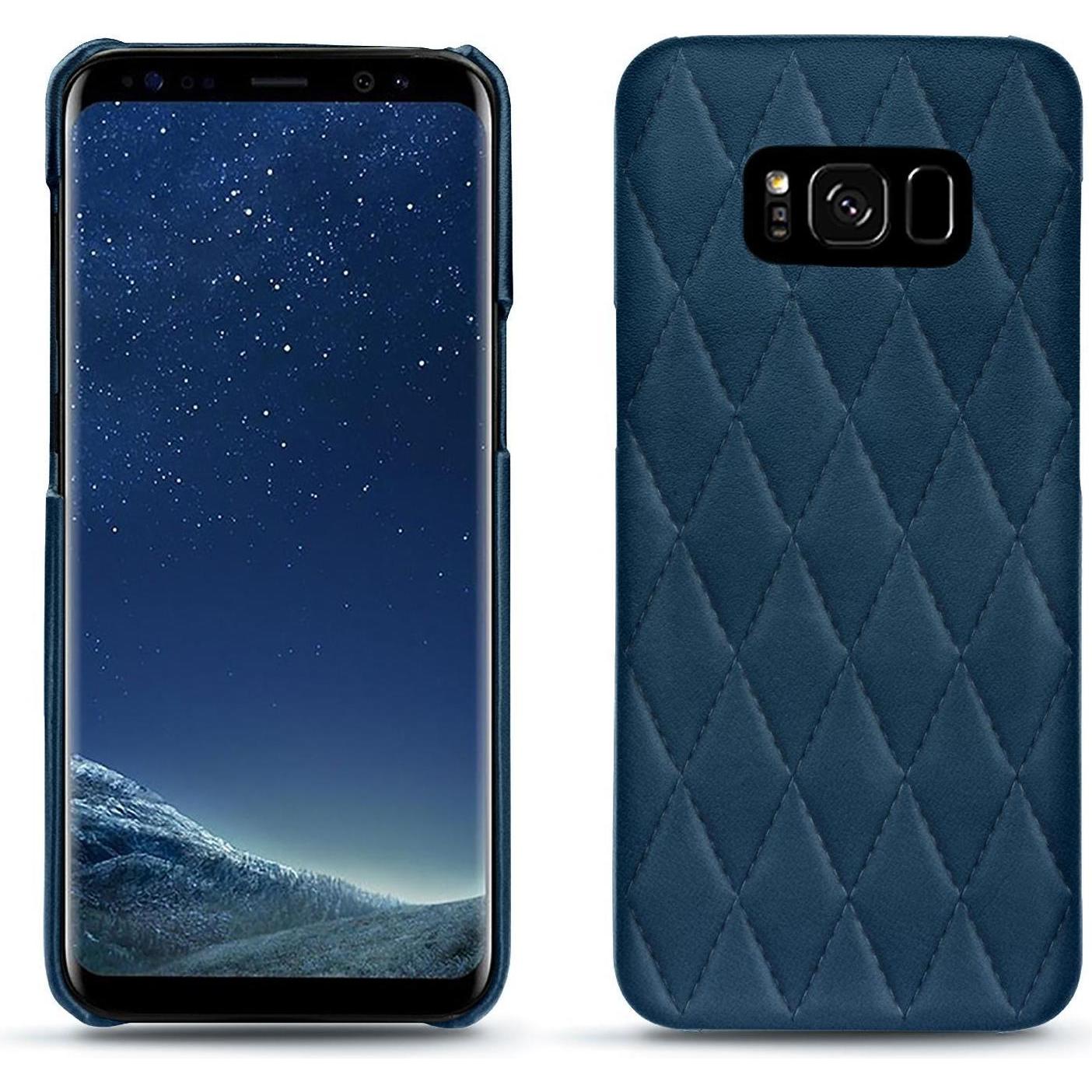 Noreve Lederschutzhülle (Samsung Galaxy S8+), Smartphone Hülle, Blau