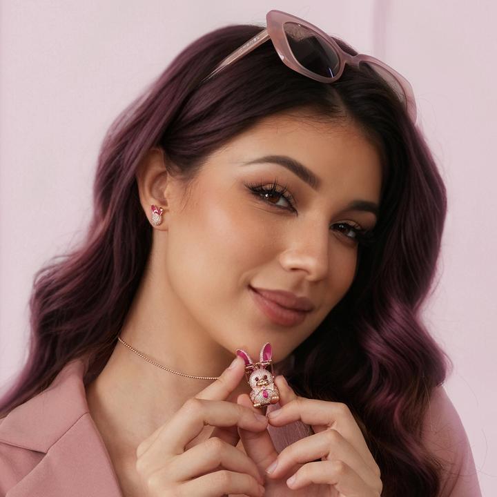 Actual product image Seinerzeit Ms. Roxy bunny pendant (Silver 925, Enamel)