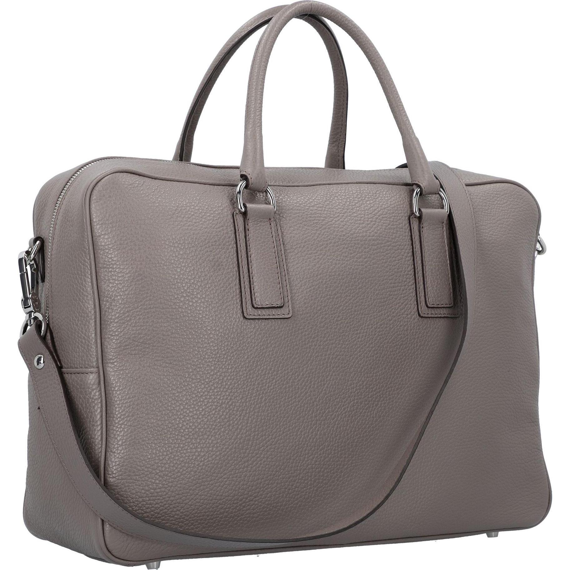 Thumbnail - Abro, Handtasche, Adria Schultertasche Leder 39 cm, Grau