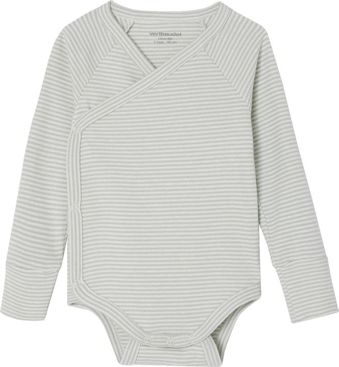 Actual product image Vertbaudet Bio-Kollektion: 5er-Pack mitwachsende Baby Wickelbodys, Langarm (56)