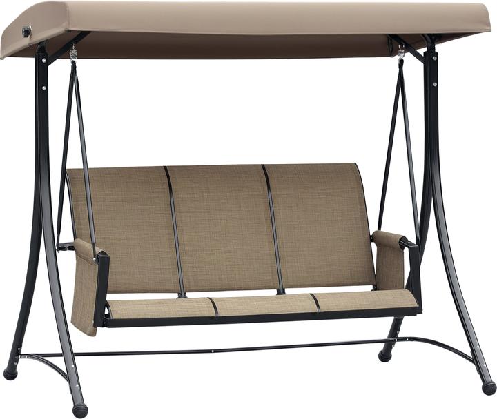 Image du produit Outsunny Hollywoodschaukel Metall, Polyester Braun