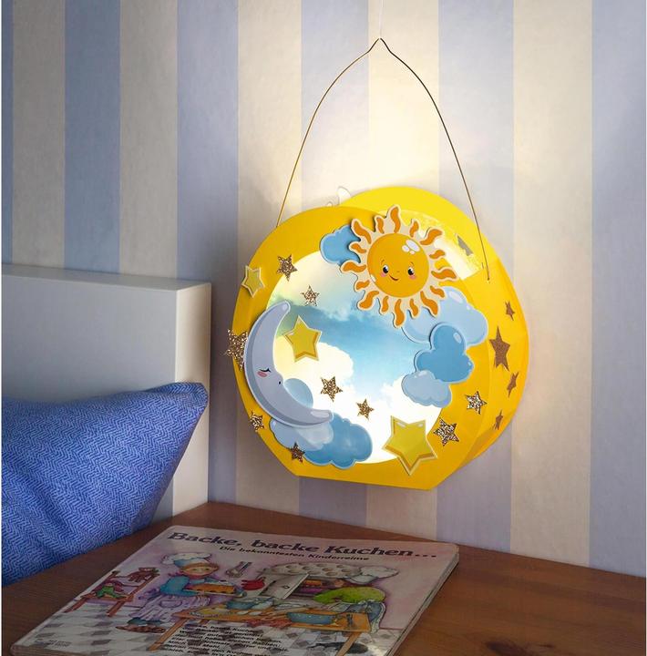 Actual product image Folia Paper lantern craft set sun, moon, stars