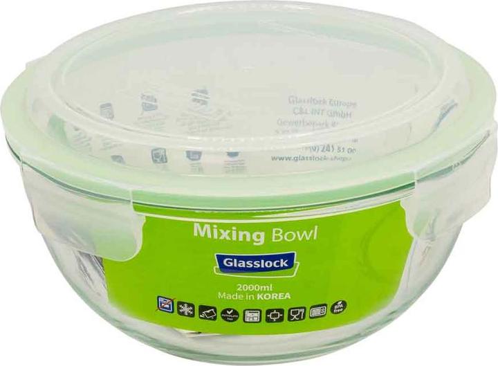 Image du produit Glasslock Boîte de conservation en verre - Saladier type (MBCB-200, 2L) (21.30 cm, 2 l, 1 x)