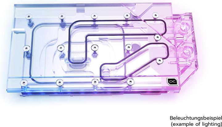 Actual product image Alphacool Ice Block Aurora GPX-N RTX 3090 Founders Edition with Backplate - Acrylic + Nickel