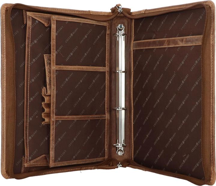 Produktbild Greenburry Vintage Ringmappe Leder 34 cm (1x)