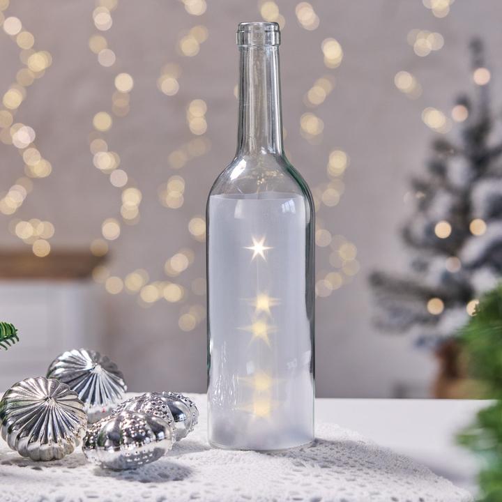 Immagine prodotto G. Wurm Bottiglia di vetro 5 LED (L/H/D) 7x29x7 cm