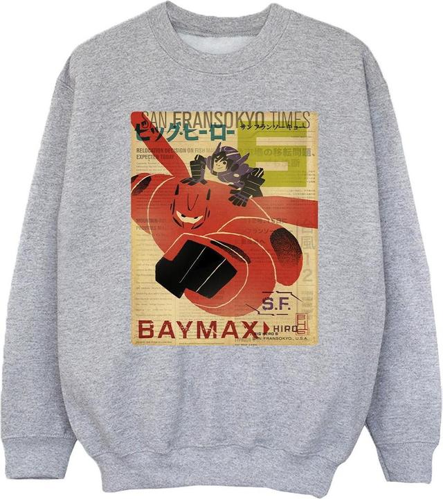 Produktbild Disney Big Hero 6 Baymax Flying Baymax Newspaper Sweatshirt Mädchen (116)