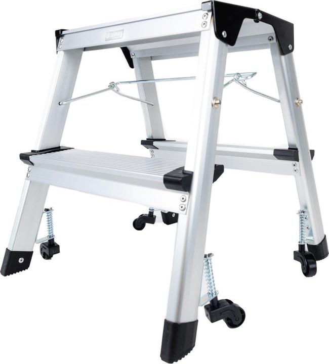 Produktbild Dönges Klappleiter mit Rollen, 2 Stufen (Stehleiter, 48 cm)