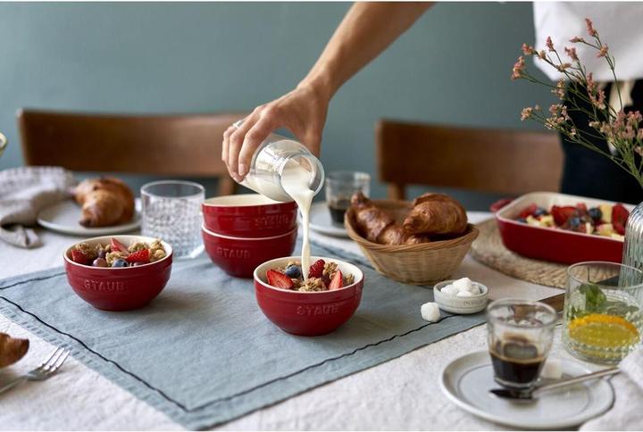 Produktbild Staub 4er-Set Rundschalen - 12 cm Rot (12 cm, 0.40 l, 4x)