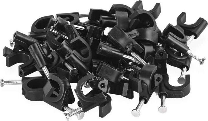 Produktbild Emos Kabelschelle 10 mm, schwarz, 50 Stk