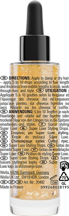 Immagine prodotto Sebastian Potion 9 Super Luxe Styling Drops (30 ml)