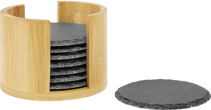 Image du produit Westmark Naturschiefer-Untersetzer (8 x, Dessous de verre)