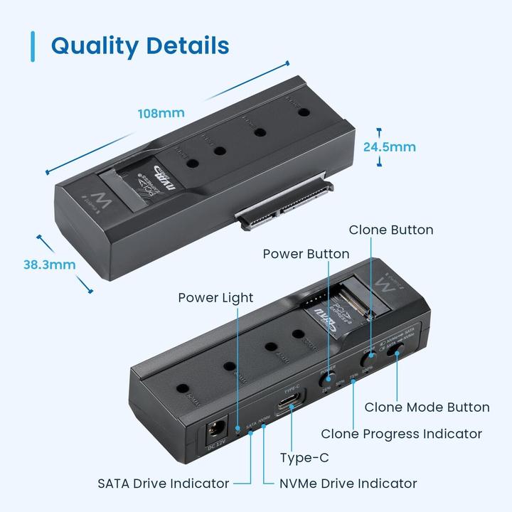Actual product image Ewent EW7065 (2.5", 3.5")