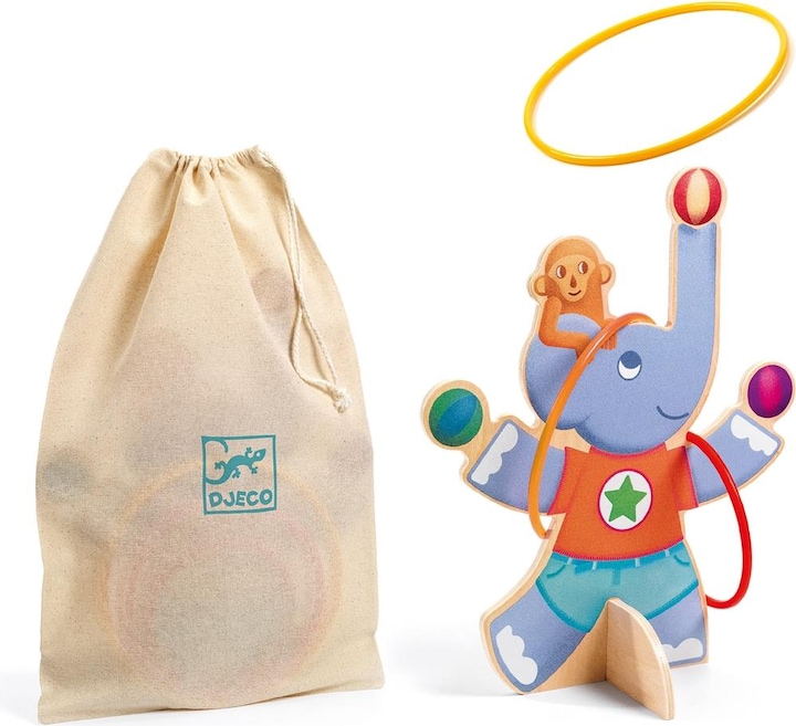 Image du produit Djeco Jeu d'adresse - Hoop Toss Game - Oola Hoop Elephant
