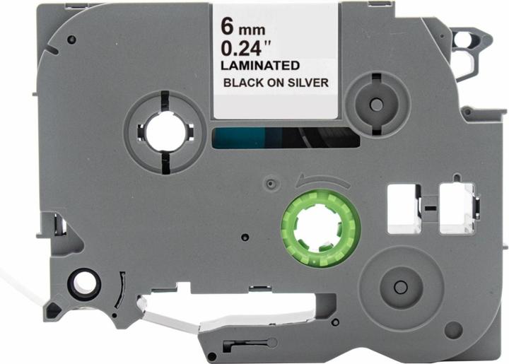 Image du produit Hermex Alternatives Etikettenband zu Brother TZe-911 Beschriftungsband (0.60 cm, Argent, Noir)