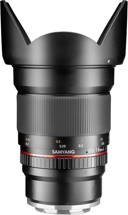 Productafbeelding Samyang 16mm f/2-23MFT (Micro Vier Derde, APS-C / DX)