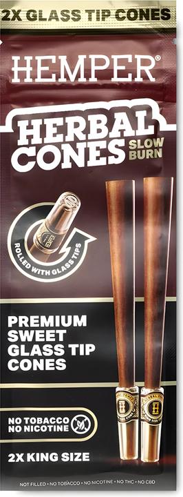 Hemper Herbal Cones Sweet + Glass Tips King Size