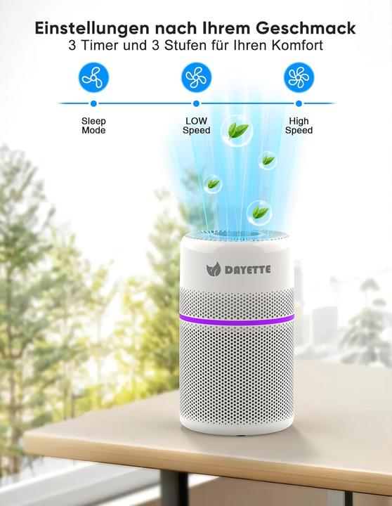 Produktbild Dayette Wifi Luftreiniger mit HEPA 13 Filter (90 m²)