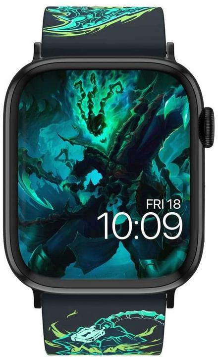 Produktbild Moby Fox League of Legends bracelet pour smartwatch Thresh (22 mm, Edelstahl, Silikon)