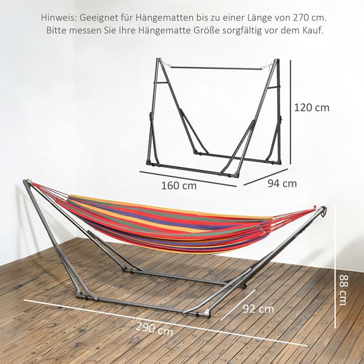 Image du produit Outsunny Support pour hamacs avec cadre en acier (120 kg)