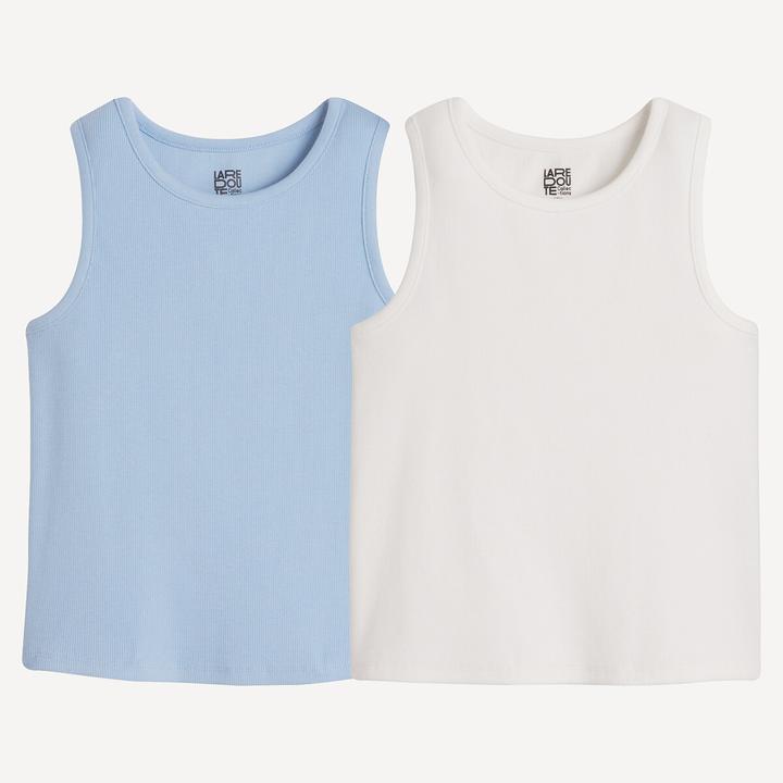 Produktbild La Redoute Collections 2er-Pack gerippte Trägershirts (152)