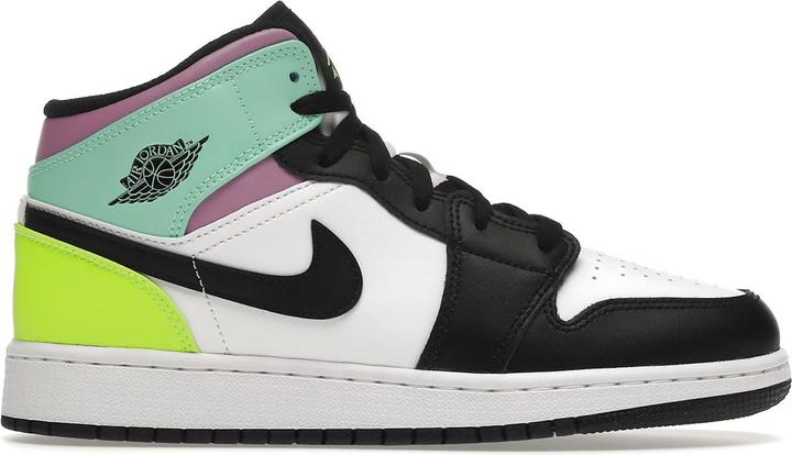 Image du produit Jordan 1 Mid Pastel Black Toe (GS) (38.5)
