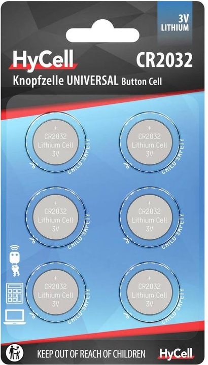 Produktbild HyCell CR 2032 (6 Stk., CR2032, 200 mAh)