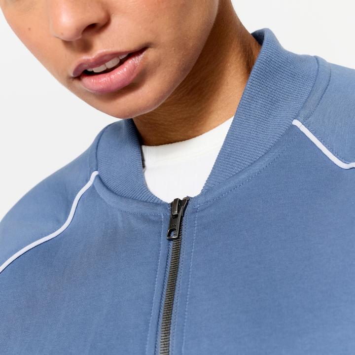 Immagine prodotto Domyos Bomberjacke mit Reissverschluss Damen blau mit weiss (S)
