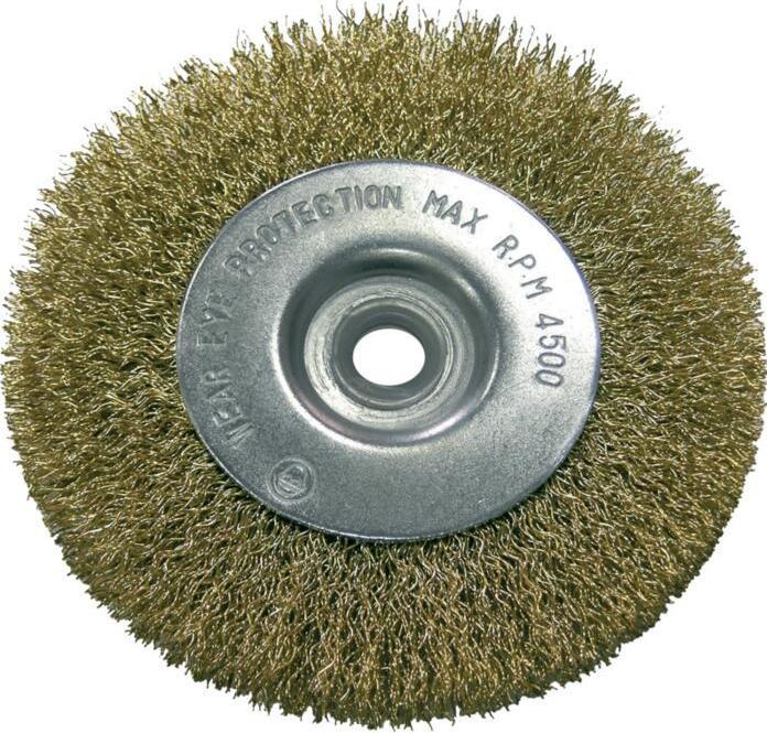 Produktbild Pro-Line Rundbürste für gewellten Messingdraht mit Loch 22mm Ø=115mm - 32812