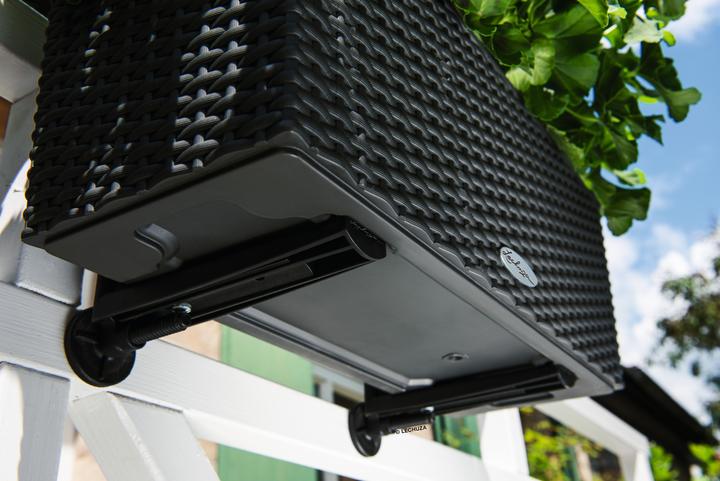 Actual product image Lechuza Trend Collection BALCONERA Cottage 50 all in one graphite black (50 cm)