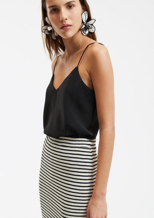 Immagine prodotto La Redoute Collections V-Ausschnitt-Top aus Satin mit schmalen Trägern (XL)