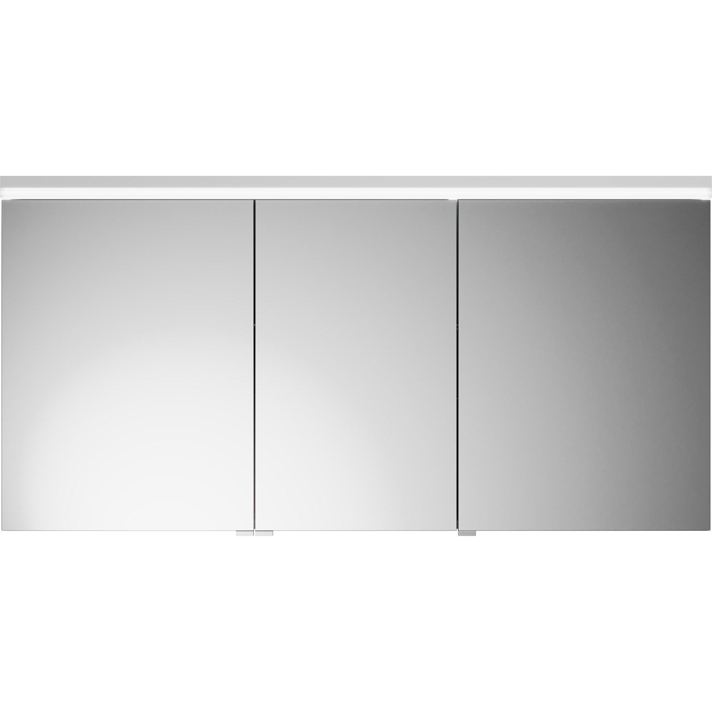burgbad, Spiegelschrank, Lin20 Spiegelschrank LED-Beleuchtung,3 Türen, 1400x700x170mm