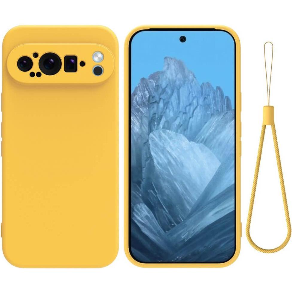 Cover-Discount Google Pixel 9 Pro XL - Silikon Gummi Hülle (Google Pixel 9 Pro XL), Smartphone Hülle, Gelb