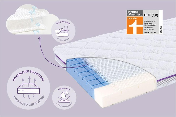 Image du produit Träumeland Matelas bébé Brise (60 x 120 cm)