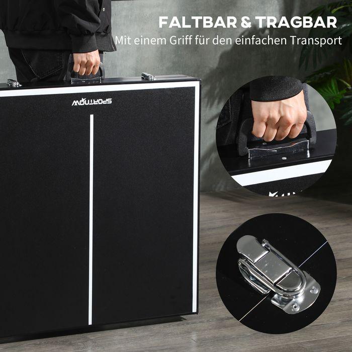Image du produit Swisshandel24 Mini Tischtennisplatte klappbar Tennistisch mit Tischtennisnetz Griff